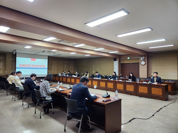 충남교육청은 홍성에 지역 실무협의체를 구성하고, 홍성군청에서 19일 1차 협의회를 개최했다.ⓒ